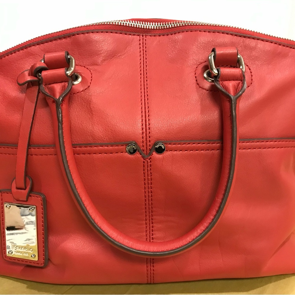 Tignanello Coral Leather Satchel